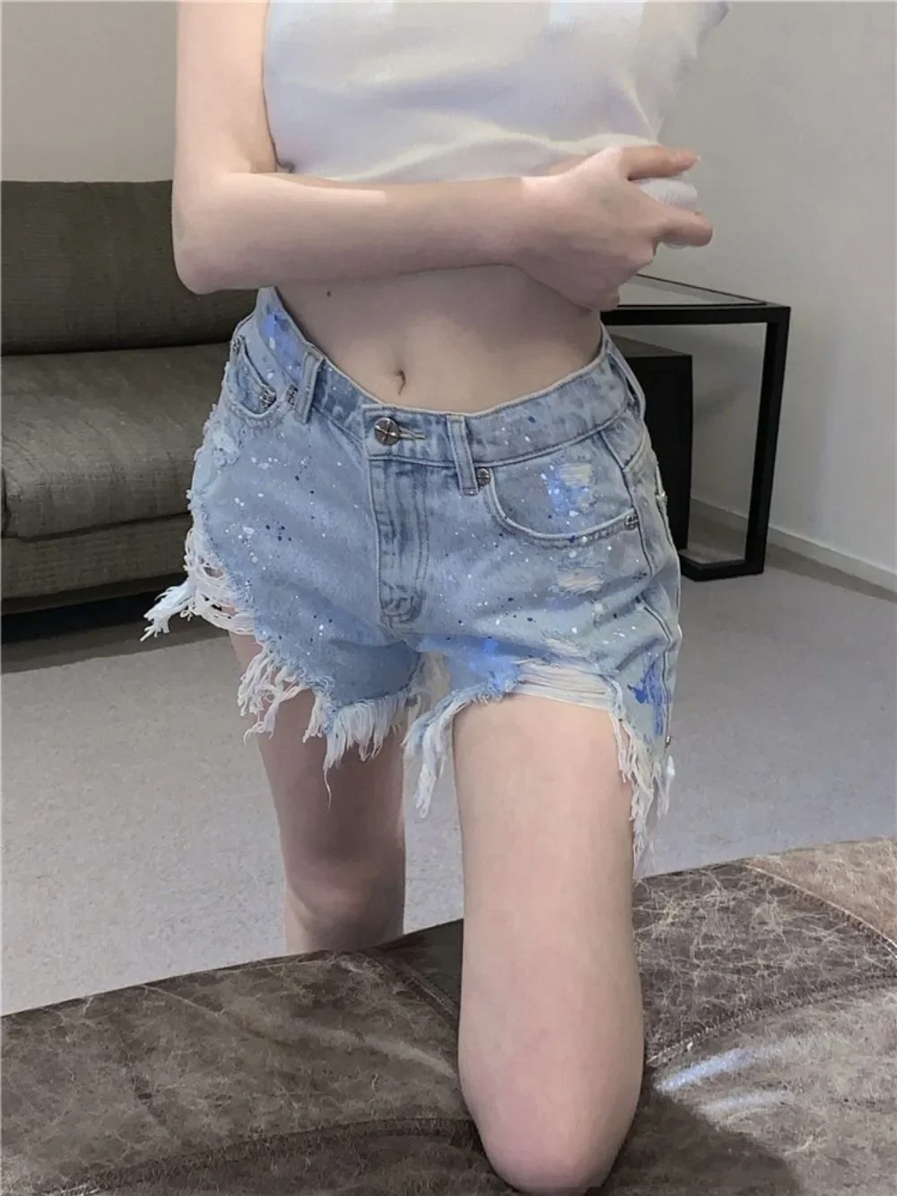 Summer Sexy High Waist Short Jean Pants Woman To Wear Normal Low Price Japanese 2000s Style Stretchy XL Denim Shorts for Women
Summer Sexy High Waist Short Jean Pants Woman To Wear Normal Low Price Japanese 2000s Style Stretchy XL Denim Shorts for Women