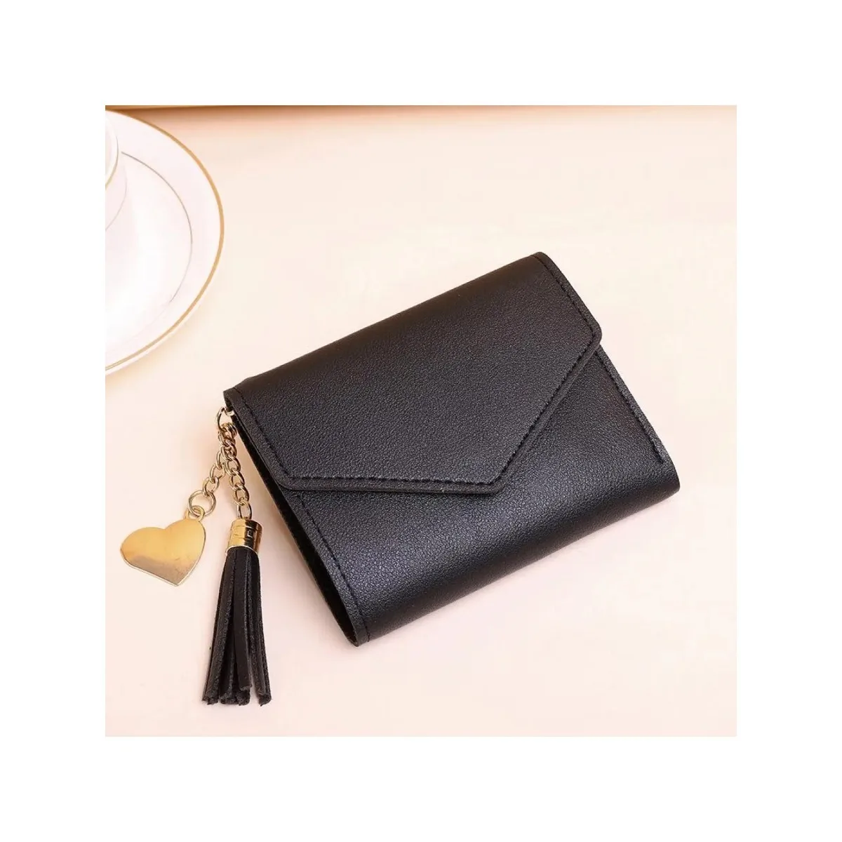 Women's Solid Color PU Leather Card Holder, with Tassel Decor, Fashionable Coin Purse, Casual Versatile Short Wallet for Daily Used, Cardholder, Purses for Women, Credit Card Holder, Debit Card Covers, Card Organizer Protector
Women's Solid Color PU Leather Card Holder, with Tassel Decor, Fashionable Coin Purse, Casual Versatile Short Wallet for Daily Used, Cardholder, Purses for Women, Credit Card Holder, Debit Card Covers, Card Organizer Protector