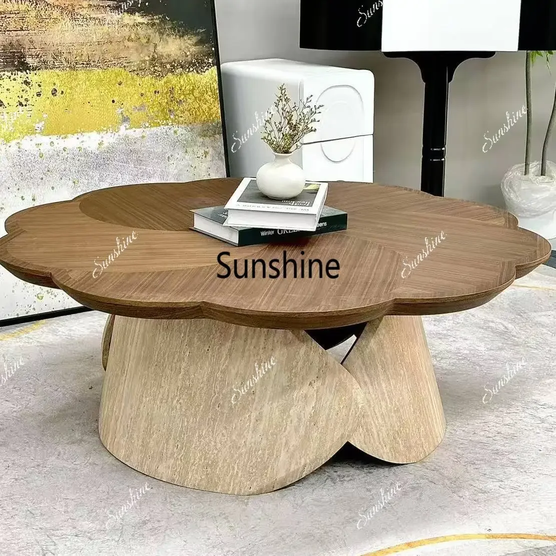 Wabi Silent Wind Special-shaped Superior Sense Coffee Table Light Luxury Living Room Coffee Table
Wabi Silent Wind Special-shaped Superior Sense Coffee Table Light Luxury Living Room Coffee Table