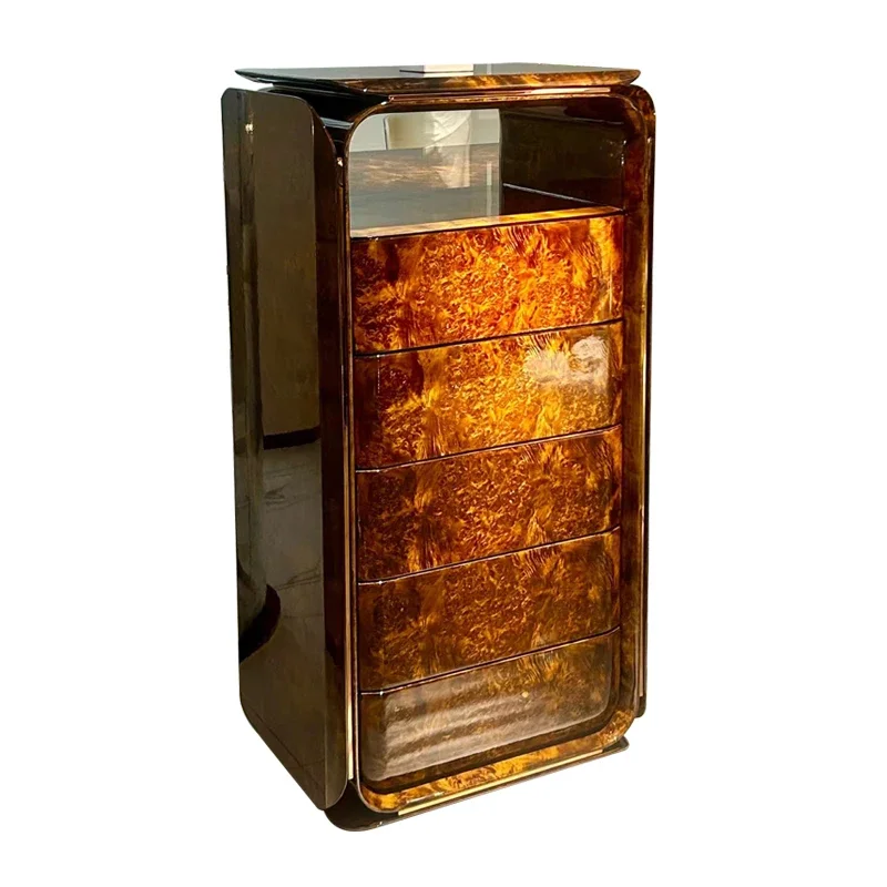 Italian light luxury solid wood chest of drawers high-end luxury large flat piano lacquer tree tumor veneer
Italian light luxury solid wood chest of drawers high-end luxury large flat piano lacquer tree tumor veneer