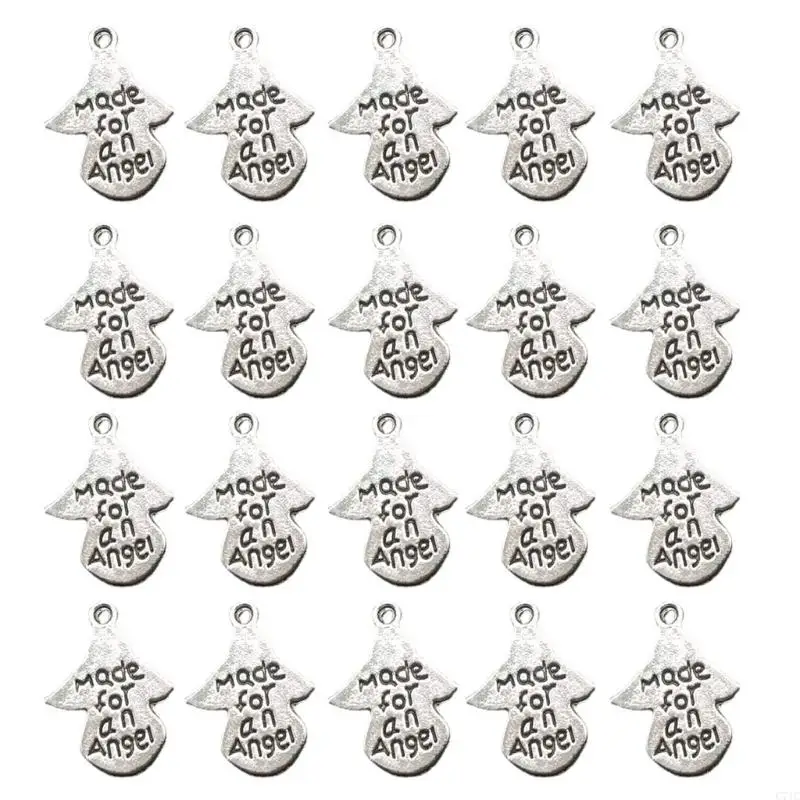 C71C 50pcs Silver Angel Pendants for Handmade Jewelry Projects Alloy Earring Pendants
C71C 50pcs Silver Angel Pendants for Handmade Jewelry Projects Alloy Earring Pendants