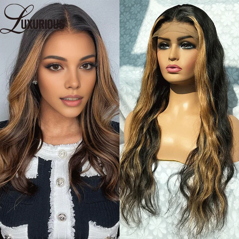 Brown Mixed Blonde Colored Human Hair 13x4 Lace Front Wig 180% Density Natural Hairline Pre Plucked With Baby Hair For Women
Brown Mixed Blonde Colored Human Hair 13x4 Lace Front Wig 180% Density Natural Hairline Pre Plucked With Baby Hair For Women