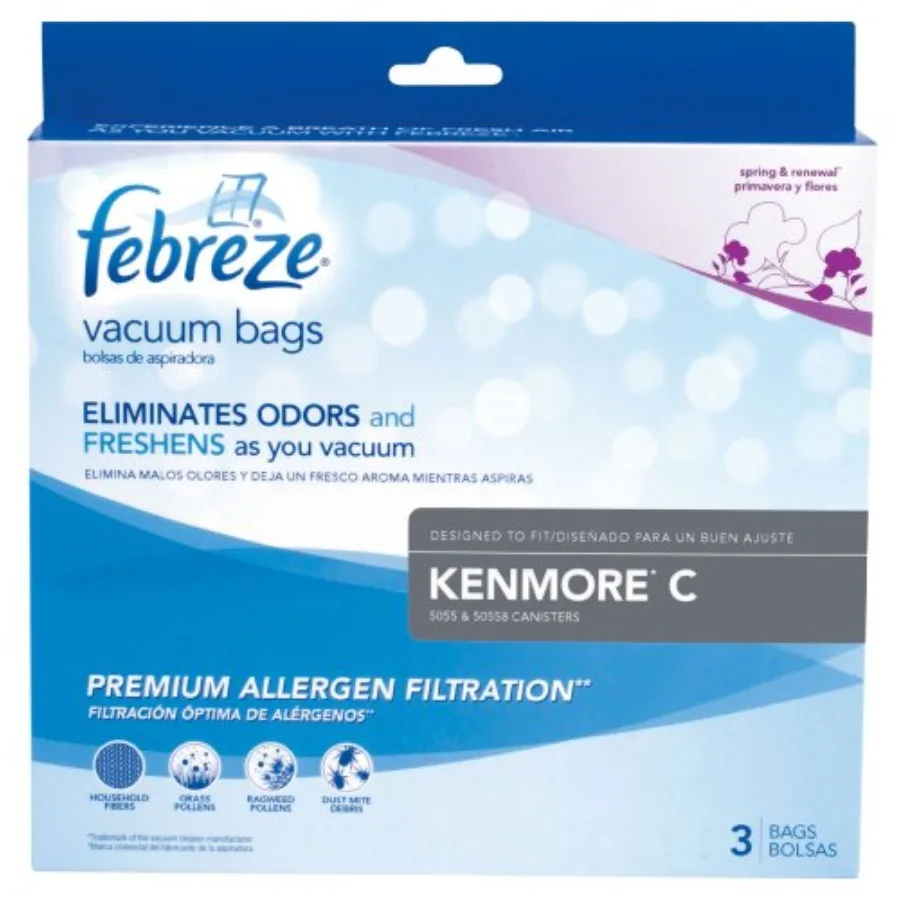 Kenmore C Febreze R Vacuum Bags, 3 Pack, New Genuine OEM Part, 21R51
Kenmore C Febreze R Vacuum Bags, 3 Pack, New Genuine OEM Part, 21R51