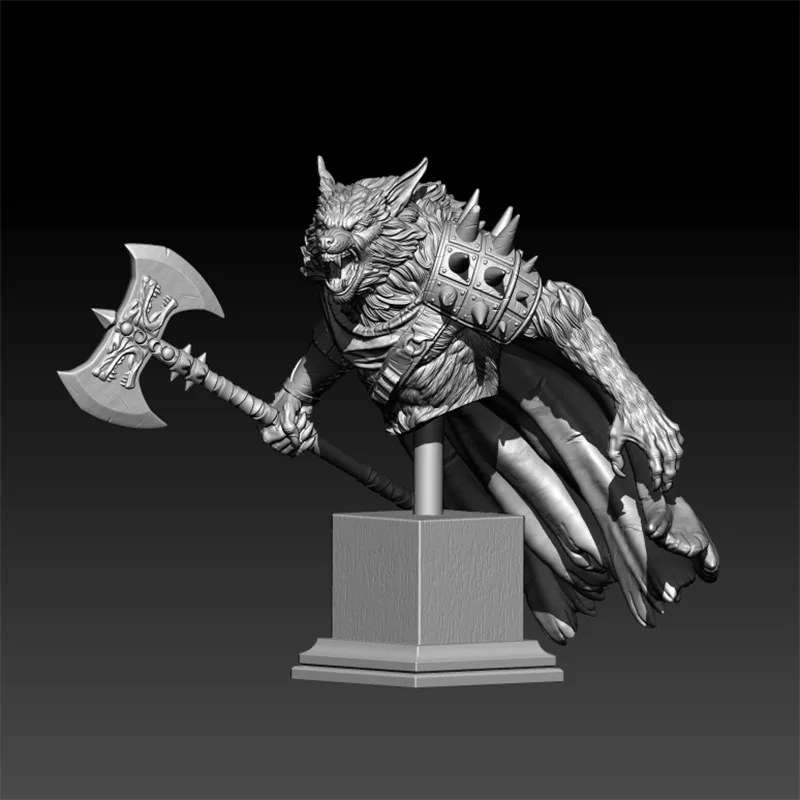 1/18 70mm Resin Model The Werewolf Warrior Bust Figure Unpainted No Color DW-106
1/18 70mm Resin Model The Werewolf Warrior Bust Figure Unpainted No Color DW-106