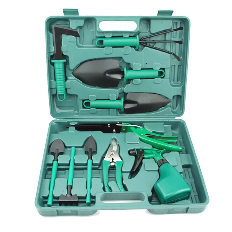 Gardening Tool Set 10 Piece Stainless Steel Shovel Rake Spade Shears Watering Can Heavy Duty Garden Supplies Kit with Carry Bag
Gardening Tool Set 10 Piece Stainless Steel Shovel Rake Spade Shears Watering Can Heavy Duty Garden Supplies Kit with Carry Bag