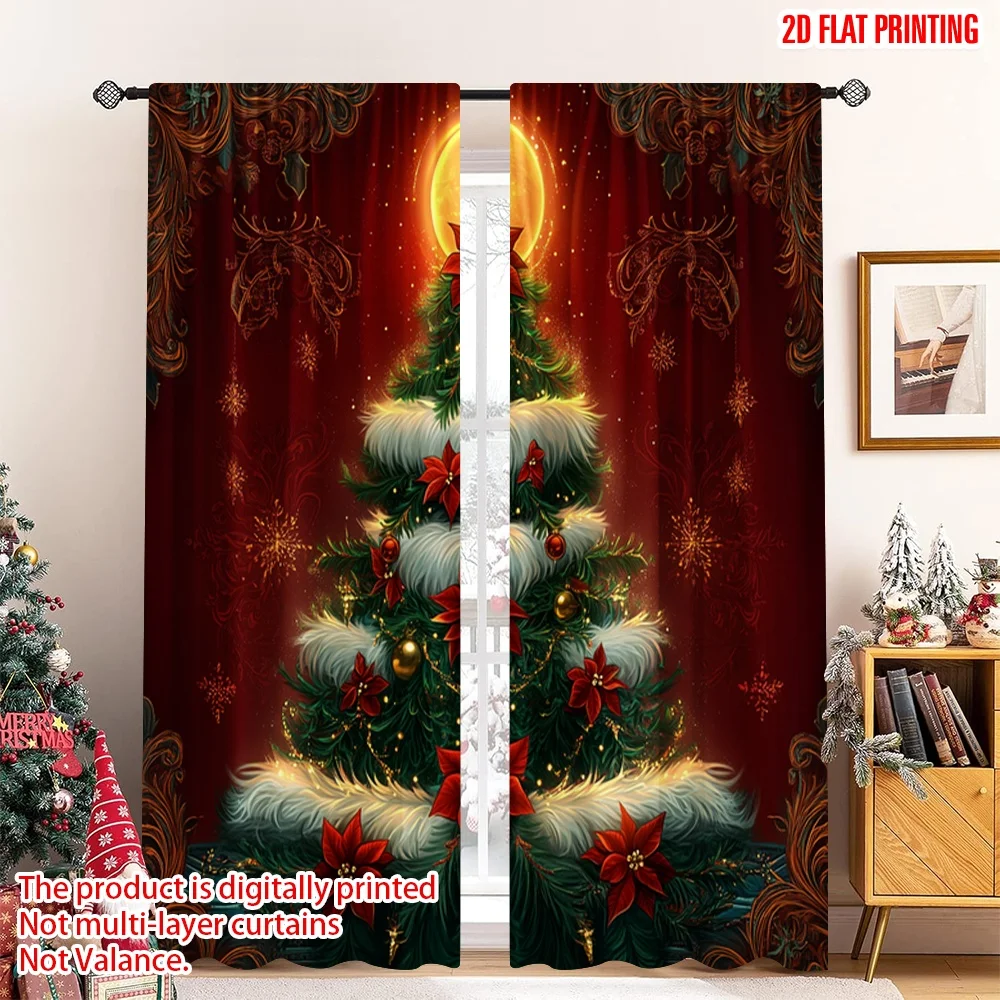 2pcs 2D flat printing Merry Christmas Popular Drapes Christmas Tree Poinsettia Ornaments_a Polyester Without Electricity Festive 
2pcs 2D flat printing Merry Christmas Popular Drapes Christmas Tree Poinsettia Ornaments_a Polyester Without Electricity Festive
