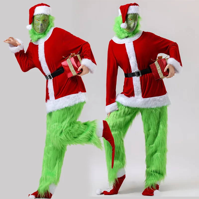 Adult Green Furry Christmas Thief Costume Women Men Greens Monster Stole Christma Santa Outfit Costumes
Adult Green Furry Christmas Thief Costume Women Men Greens Monster Stole Christma Santa Outfit Costumes