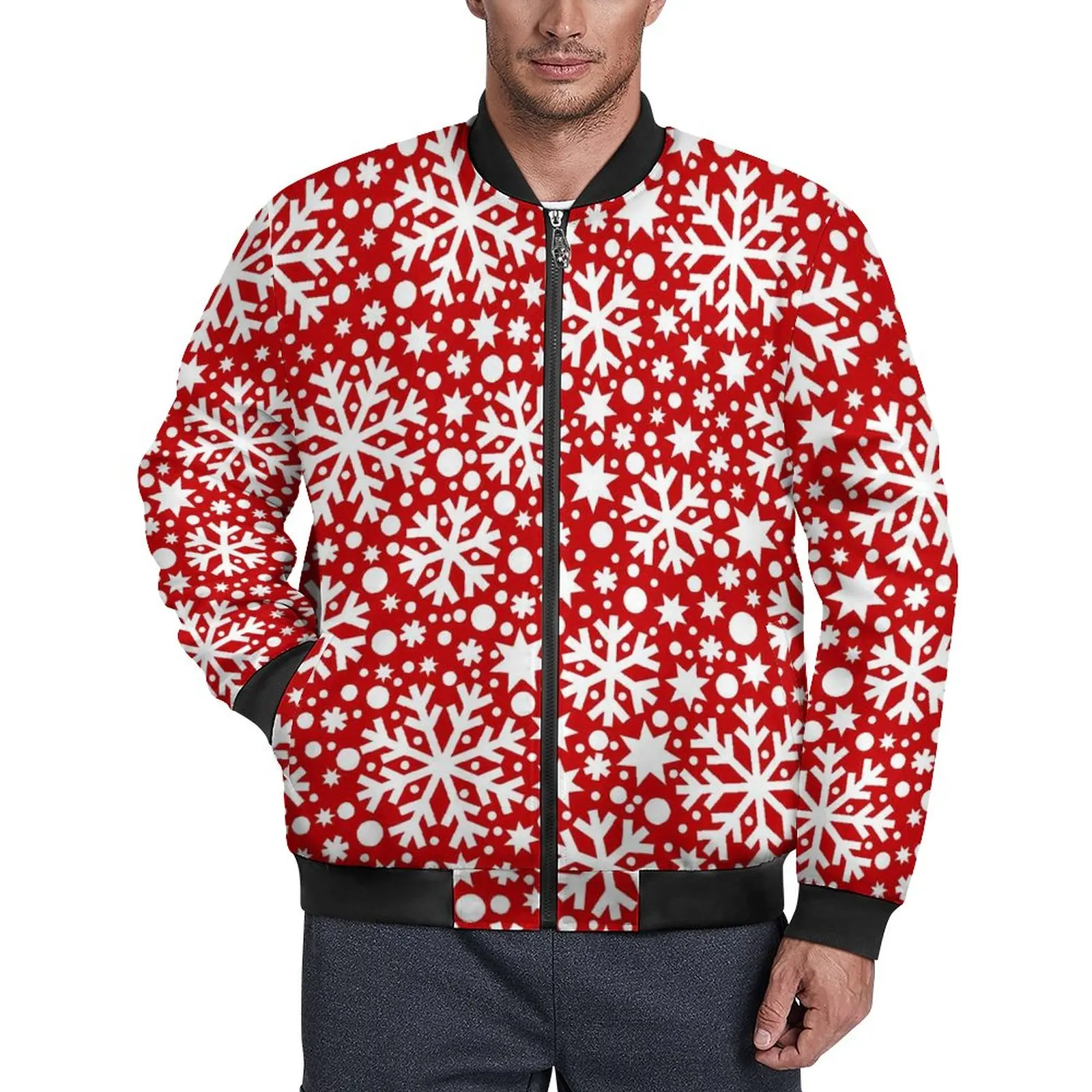 Christmas Snowflake Jackets Men Red White Winter Coats Retro Zipper Casual Windbreakers Graphic Loose Jacket Big Size 5XL 6XL
Christmas Snowflake Jackets Men Red White Winter Coats Retro Zipper Casual Windbreakers Graphic Loose Jacket Big Size 5XL 6XL
