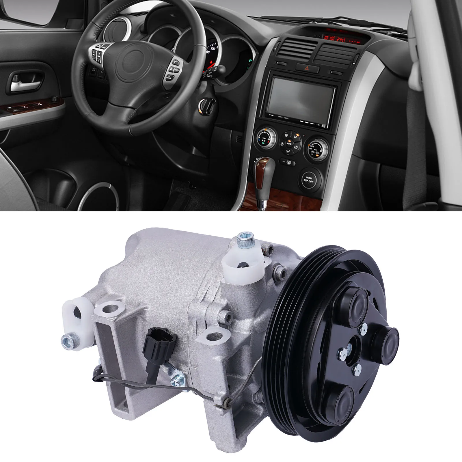 Air Conditioner Compressor W/Clutch, Air Conditioning Compressor for 1999-2004 Nissan Frontier 3.3L&2000-2004 Nissan Xterra 3.3L
Air Conditioner Compressor W/Clutch, Air Conditioning Compressor for 1999-2004 Nissan Frontier 3.3L&2000-2004 Nissan Xterra 3.3L