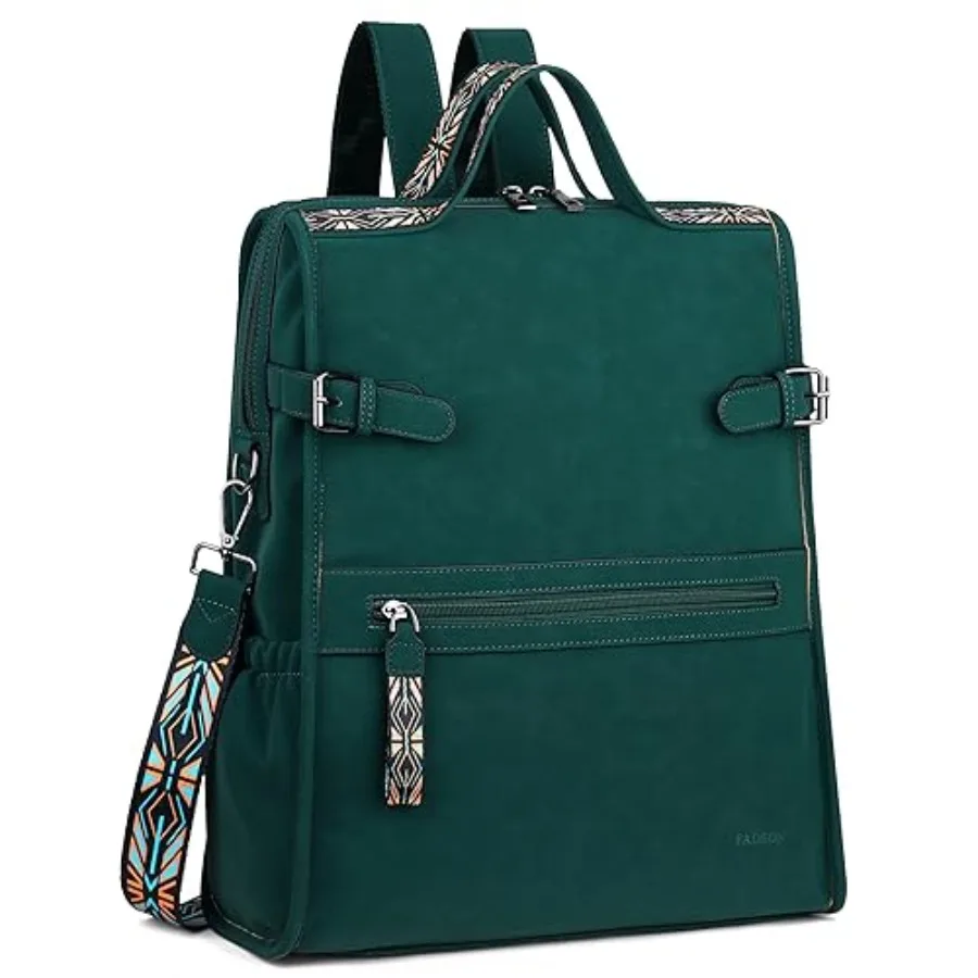 Leather Laptop Backpack for Women, Designer Ladies Work Travel Computer Backpack with Laptop Compartment Suede Green
Leather Laptop Backpack for Women, Designer Ladies Work Travel Computer Backpack with Laptop Compartment Suede Green