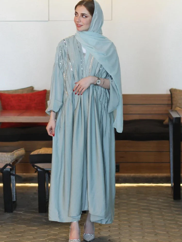 Абая для женщин праздничное платье Джалабия с блестками Рамадан Марокко Кафтан Ид мусульманские платья арабский длинный халат исламские платья в Саудовской Аравии
Абая для женщин праздничное платье Джалабия с блестками Рамадан Марокко Кафтан Ид мусульманские платья арабский длинный халат исламские платья в Саудовской Аравии