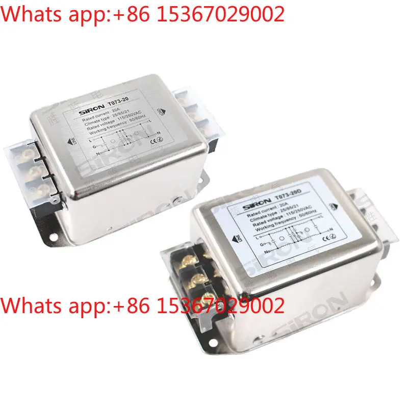 Single phase bipolar filter T073-10C/20A/30C T073-10D 20D 30D
Single phase bipolar filter T073-10C/20A/30C T073-10D 20D 30D