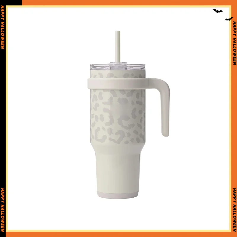 Slim Cold1 Tumbler - Straw, Lid & Handle. Insulated Stainless Steel 40oz, Snow Leopard 
Slim Cold1 Tumbler - Straw, Lid & Handle. Insulated Stainless Steel 40oz, Snow Leopard