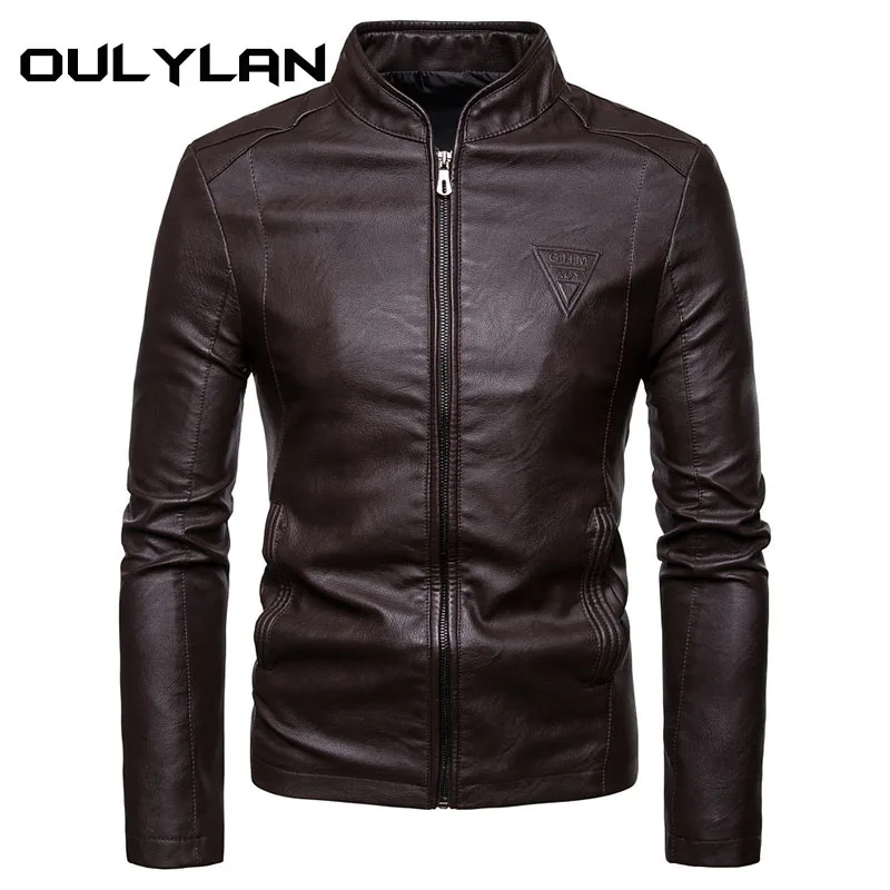 Vintage PU Leather Jackets Men Autumn Fashionable Solid Color Zip-up Leather Coats Men Stylish Loose Long Sleeve PU Jacket
Vintage PU Leather Jackets Men Autumn Fashionable Solid Color Zip-up Leather Coats Men Stylish Loose Long Sleeve PU Jacket
