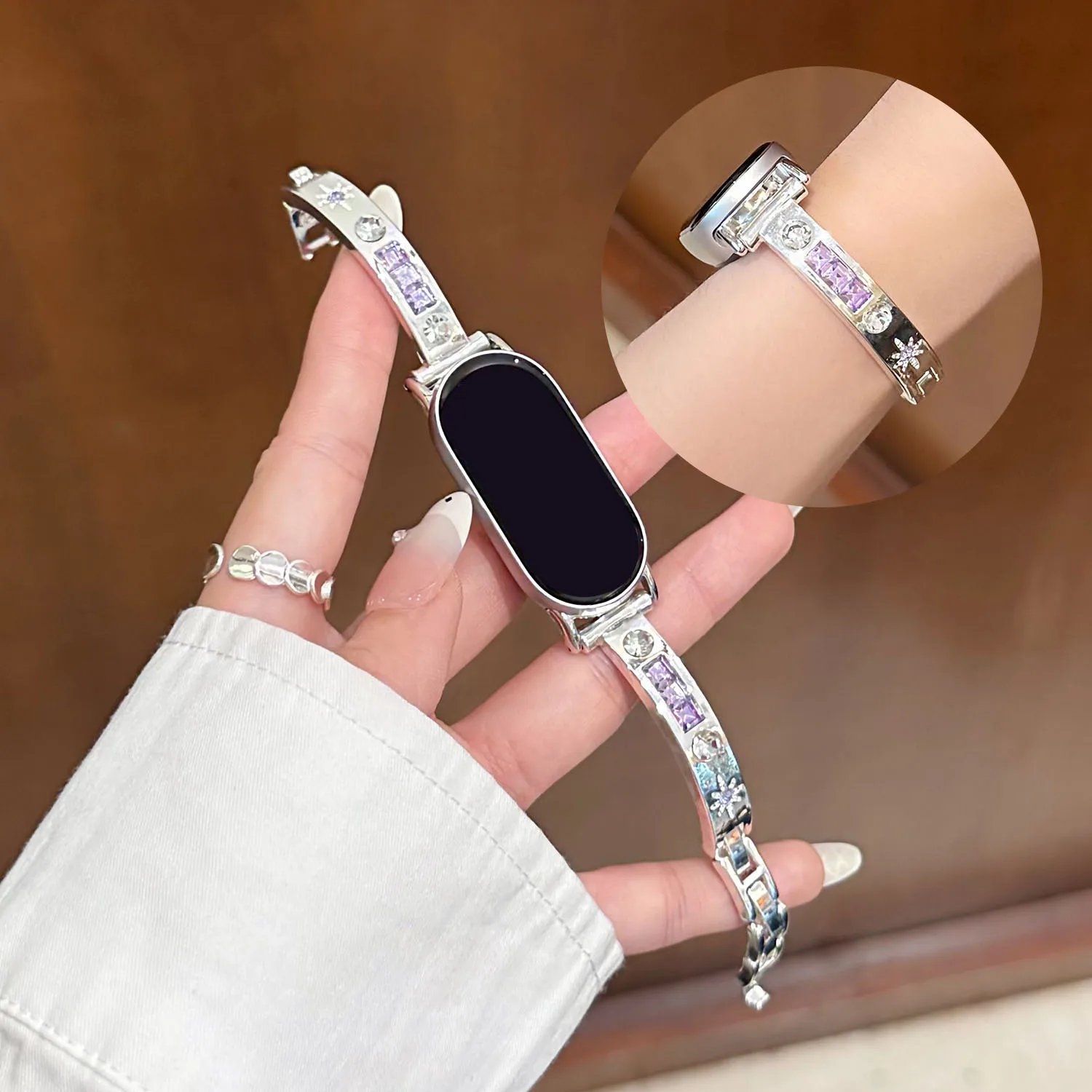 Sparkling Diamond Starry Strap for Xiaomi Band 10 8/9 Pro Women's Strap for Redmi Watch 6 5 4 Universal 18/20/22mm
Sparkling Diamond Starry Strap for Xiaomi Band 10 8/9 Pro Women's Strap for Redmi Watch 6 5 4 Universal 18/20/22mm