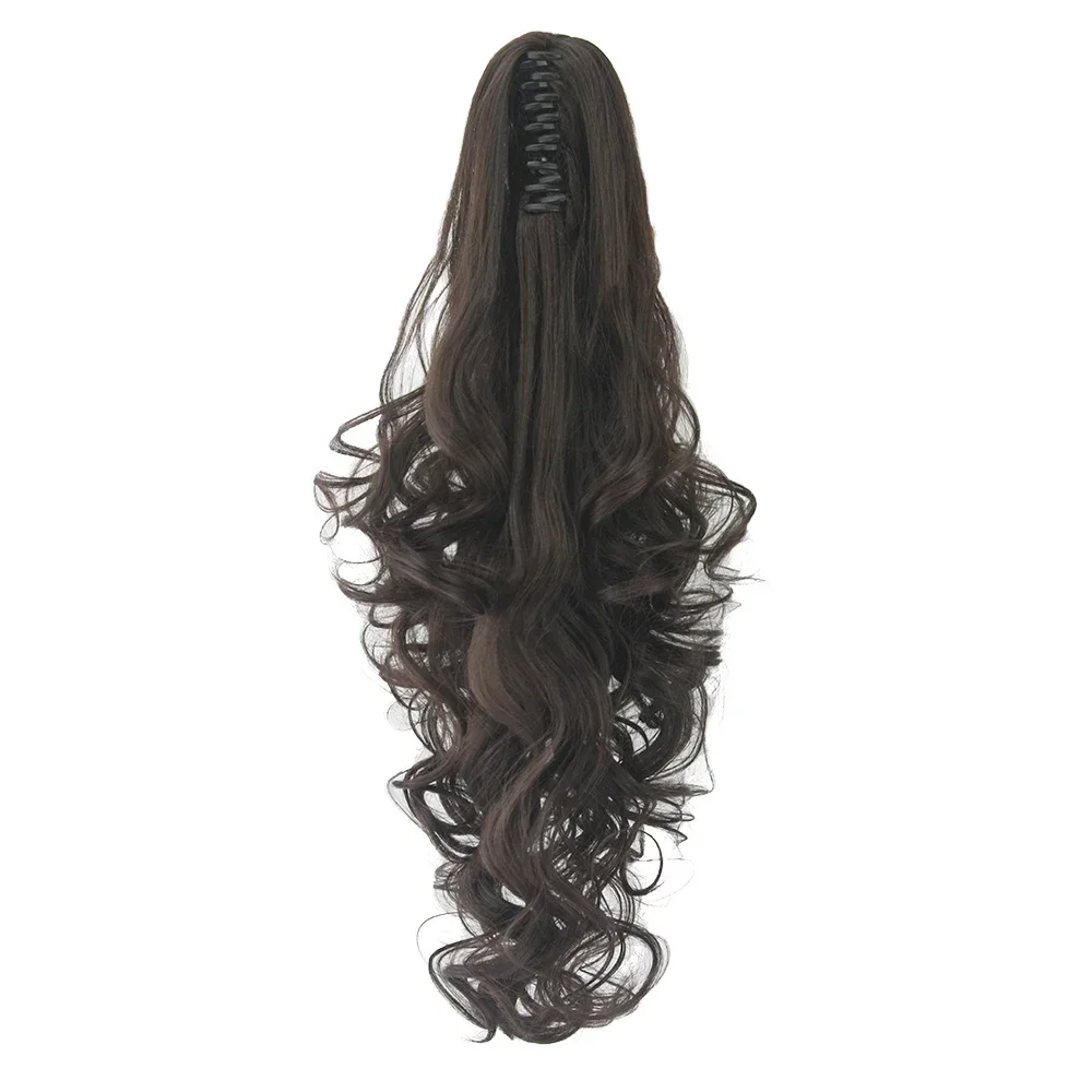 Curly Synthetic Hair Long Pony Tail Black Claw Ponytail Clip In Hair Extensions Kanikalon False Hair on Clips for Women
Curly Synthetic Hair Long Pony Tail Black Claw Ponytail Clip In Hair Extensions Kanikalon False Hair on Clips for Women