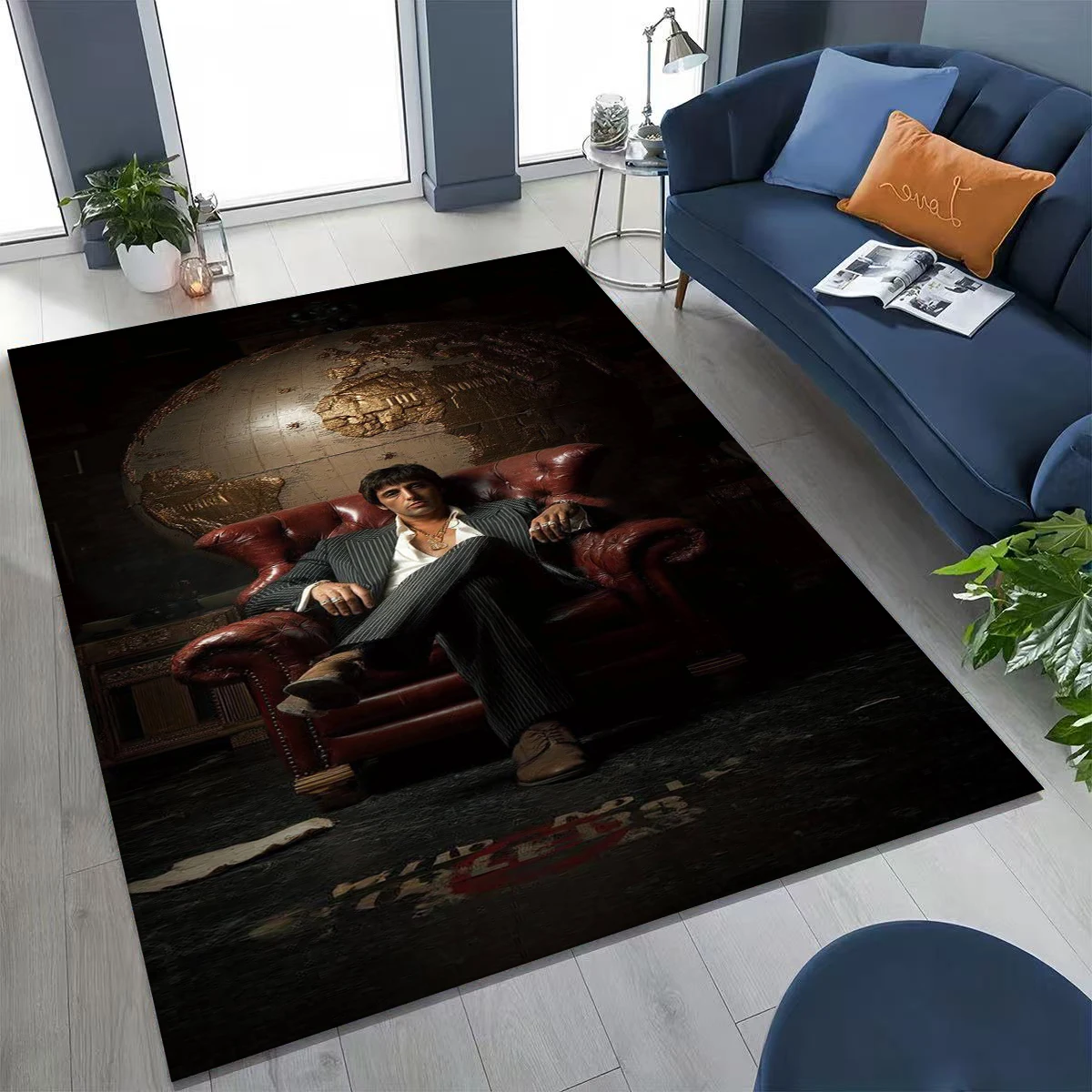 Classic Scarface Tony Montana Movie Art Carpet Rug for Bedroom Living Room Sofa Home Doormat Decor,Large Kids Non-slip Floor Mat
Classic Scarface Tony Montana Movie Art Carpet Rug for Bedroom Living Room Sofa Home Doormat Decor,Large Kids Non-slip Floor Mat