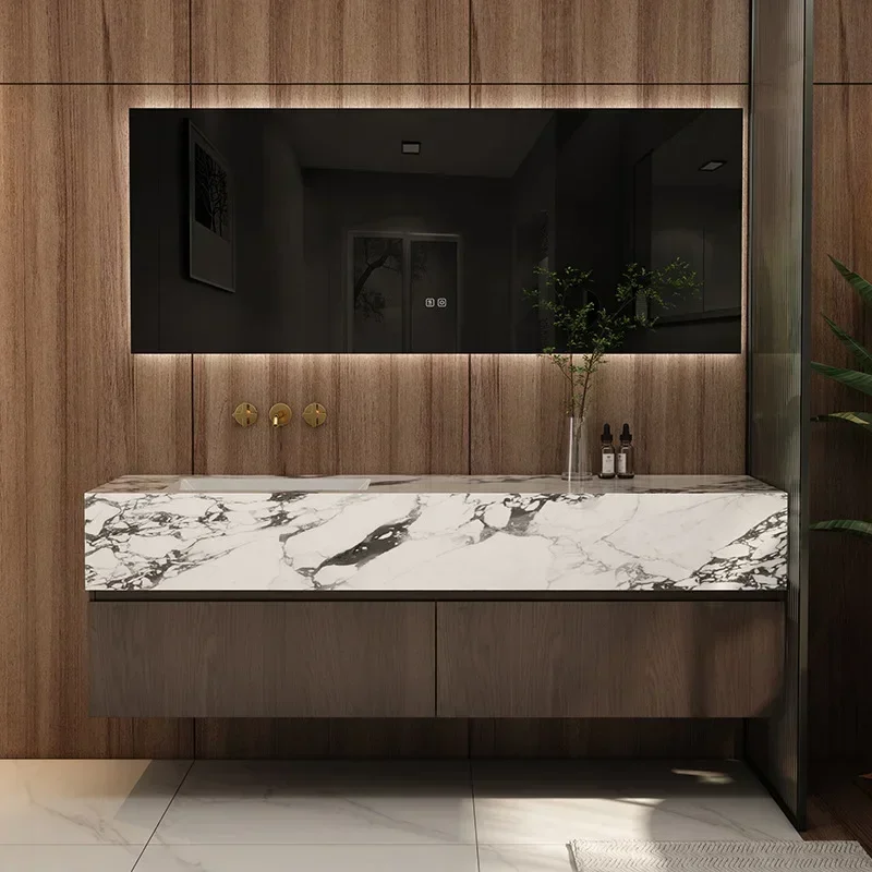 Bathroom Furniture Solid Wood Cabinet With Slate Integrated Basin Sink Wash Basin With And Mirror Vanity Toilet Simple Washbasin
Bathroom Furniture Solid Wood Cabinet With Slate Integrated Basin Sink Wash Basin With And Mirror Vanity Toilet Simple Washbasin