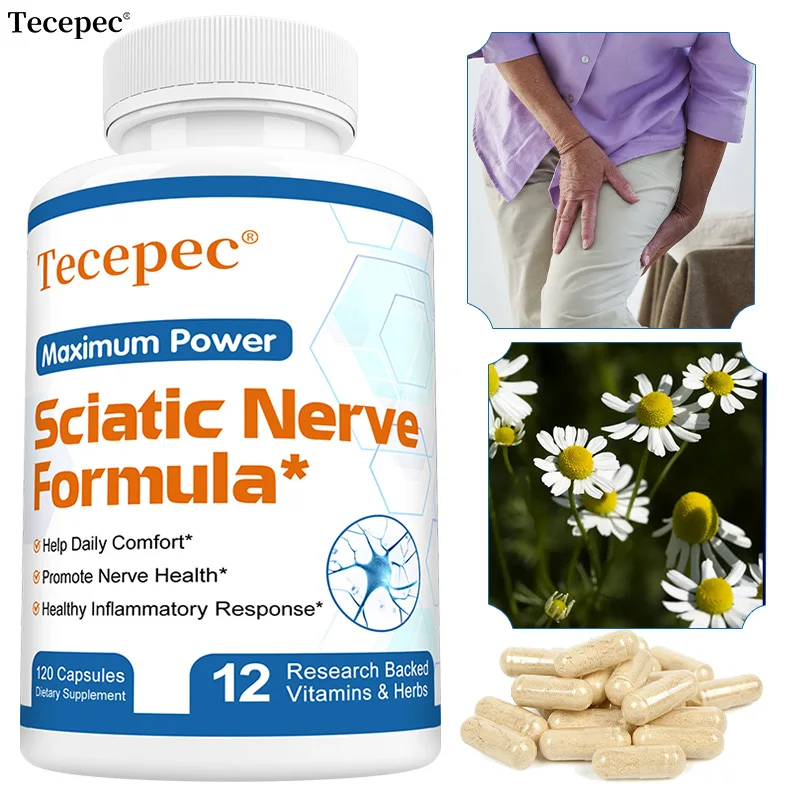 Sciatic Nerve Health Supplement - PEA & Vitamin B Complex, Nerve & Joint Support, Soothes Discomfort, Promotes Muscle Relaxation
Sciatic Nerve Health Supplement - PEA & Vitamin B Complex, Nerve & Joint Support, Soothes Discomfort, Promotes Muscle Relaxation