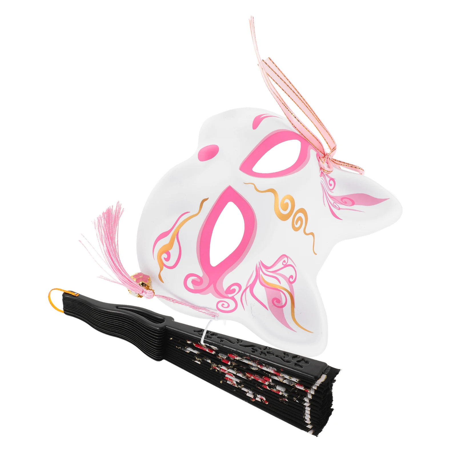 1 Set Fox Mask: Halloween Costume Animal Cosplay Cat Half Face Cat Cover with Folding Hand Fan Masquerade Party Accessories
1 Set Fox Mask: Halloween Costume Animal Cosplay Cat Half Face Cat Cover with Folding Hand Fan Masquerade Party Accessories