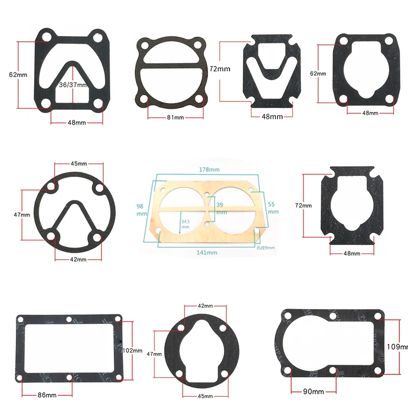 2Pcs air compressor gasket Valve plate gasket Cylinder gasket For Inline Belt Piston Oil Air Compressor Paper Pad
2Pcs air compressor gasket Valve plate gasket Cylinder gasket For Inline Belt Piston Oil Air Compressor Paper Pad