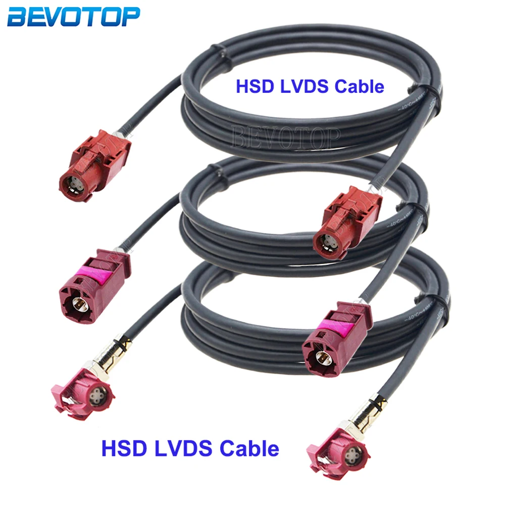 1PCS Bordeaux 4Pin HSD Code D Male/Female to D Male/Female Connector HSD Cable High Speed 4-Core LVDS Wire Harness High-Quality
1PCS Bordeaux 4Pin HSD Code D Male/Female to D Male/Female Connector HSD Cable High Speed 4-Core LVDS Wire Harness High-Quality