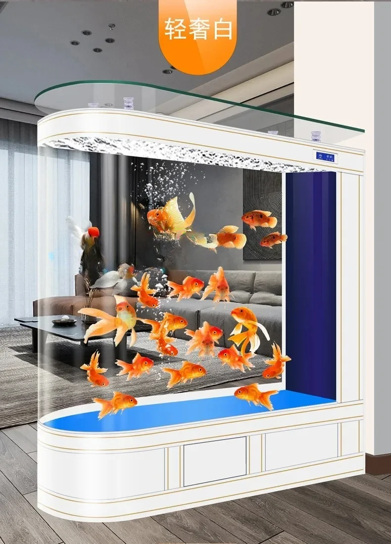Новый стеклянный средний и большой аквариум для гостиной, входная перегородка, экологический безводный аквариум
Новый стеклянный средний и большой аквариум для гостиной, входная перегородка, экологический безводный аквариум