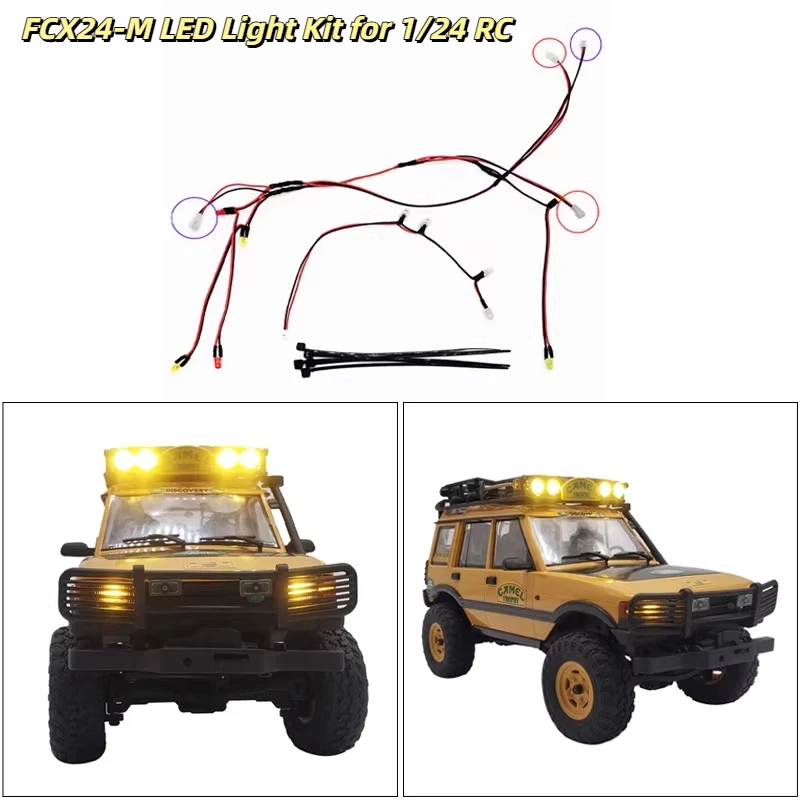 FCX24 M LED Front Rear Roof Light Kit for 1/24 Scale RC Crawler Off-Road Truck Upgrade Accessories Parts
FCX24 M LED Front Rear Roof Light Kit for 1/24 Scale RC Crawler Off-Road Truck Upgrade Accessories Parts