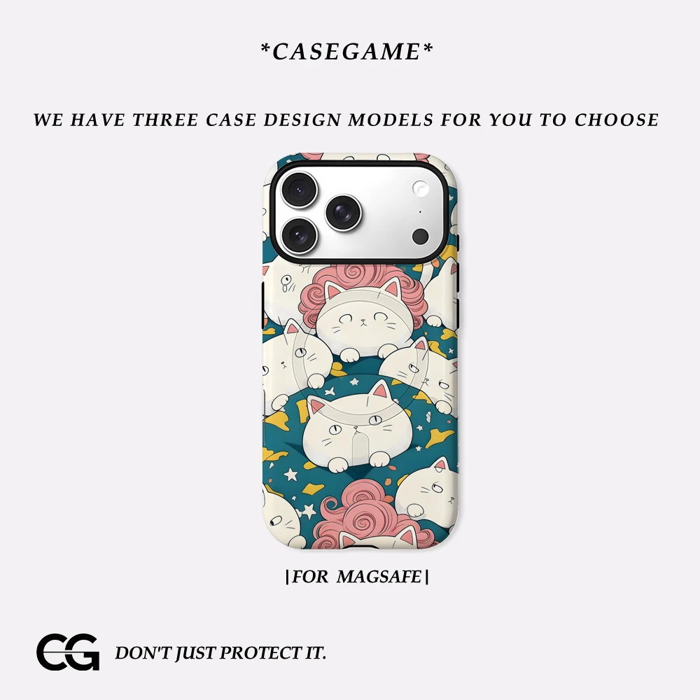 Чехол Casegame Matte Bumper для Magsafe для iPhone 17 16 15 14 Plus 13 Pro Max, противоударный, из твердого поликарбоната, с милыми пушистыми котиками
Чехол Casegame Matte Bumper для Magsafe для iPhone 17 16 15 14 Plus 13 Pro Max, противоударный, из твердого поликарбоната, с милыми пушистыми котиками