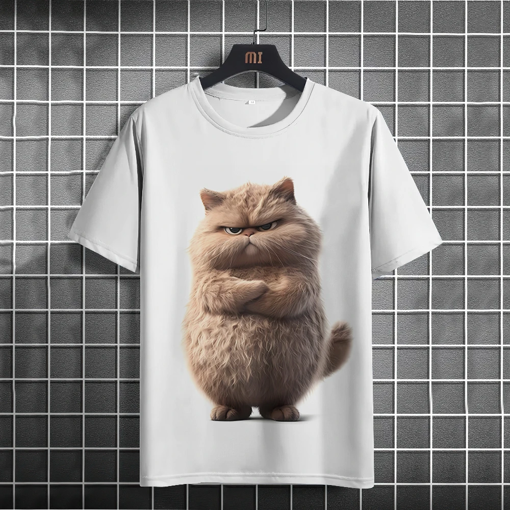 Мужская футболка с забавными животными, футболки с 3D принтом милого кота, повседневная свободная футболка с короткими рукавами, мужская одежда большого размера, топ
Мужская футболка с забавными животными, футболки с 3D принтом милого кота, повседневная свободная футболка с короткими рукавами, мужская одежда большого размера, топ