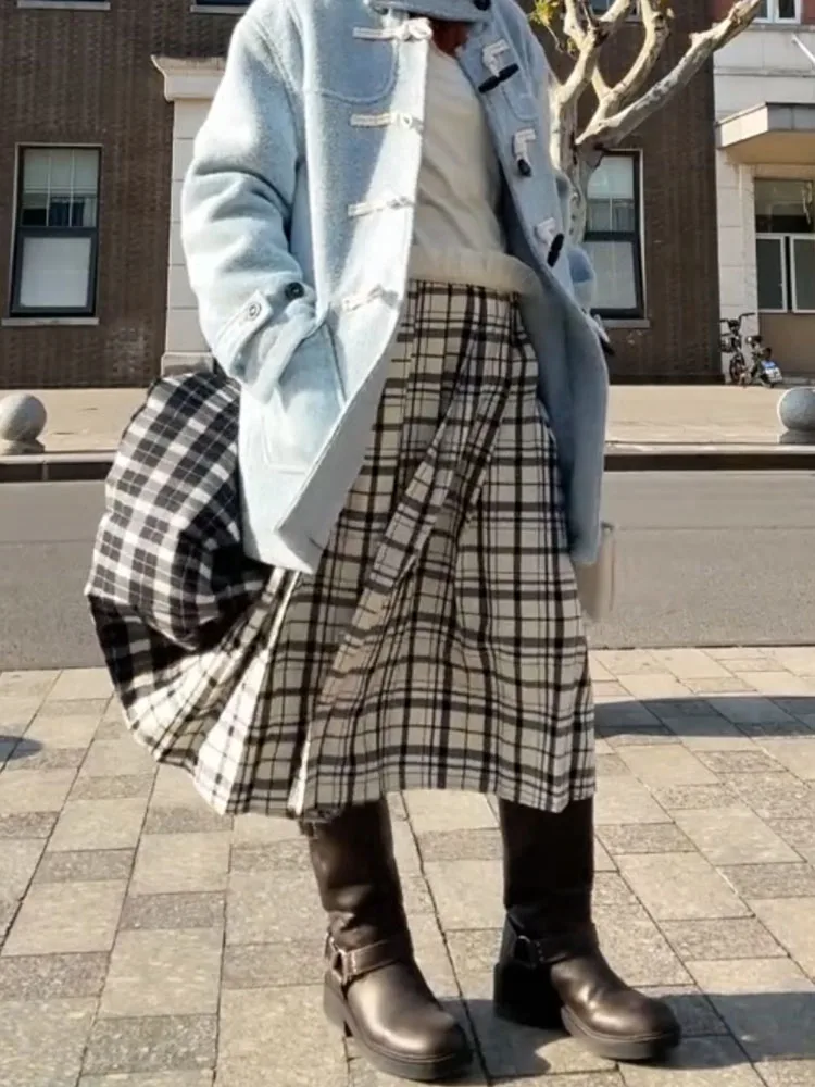 Trendy High Waist Plaid Skirt Spring 2025 Casual Contrast Color Design Korean Style Commute Large Size Women Skirt
Trendy High Waist Plaid Skirt Spring 2025 Casual Contrast Color Design Korean Style Commute Large Size Women Skirt