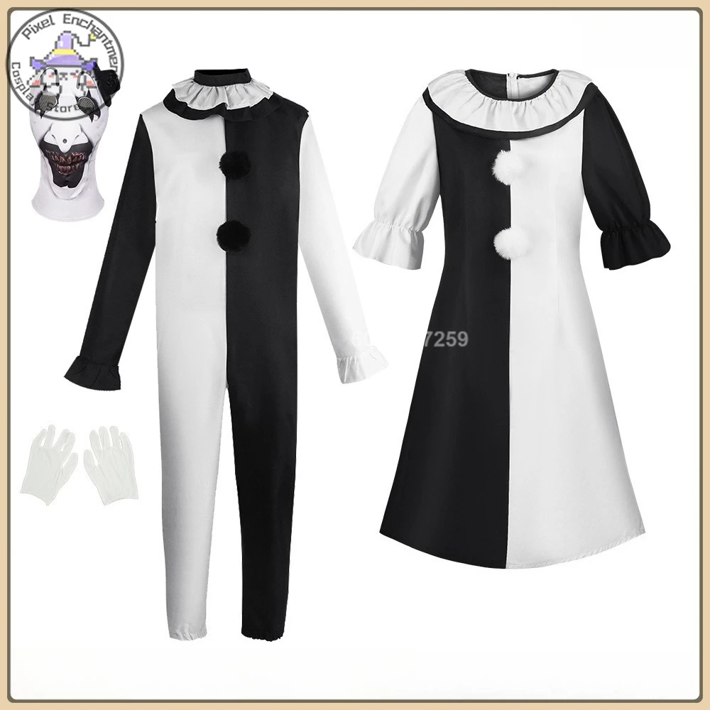 Bloody Clown Role Playing Costume Halloween Suit (Men Onesie/Women's Dress) Full Set High Quality Comic Con Party (Male/Female)
Bloody Clown Role Playing Costume Halloween Suit (Men Onesie/Women's Dress) Full Set High Quality Comic Con Party (Male/Female)