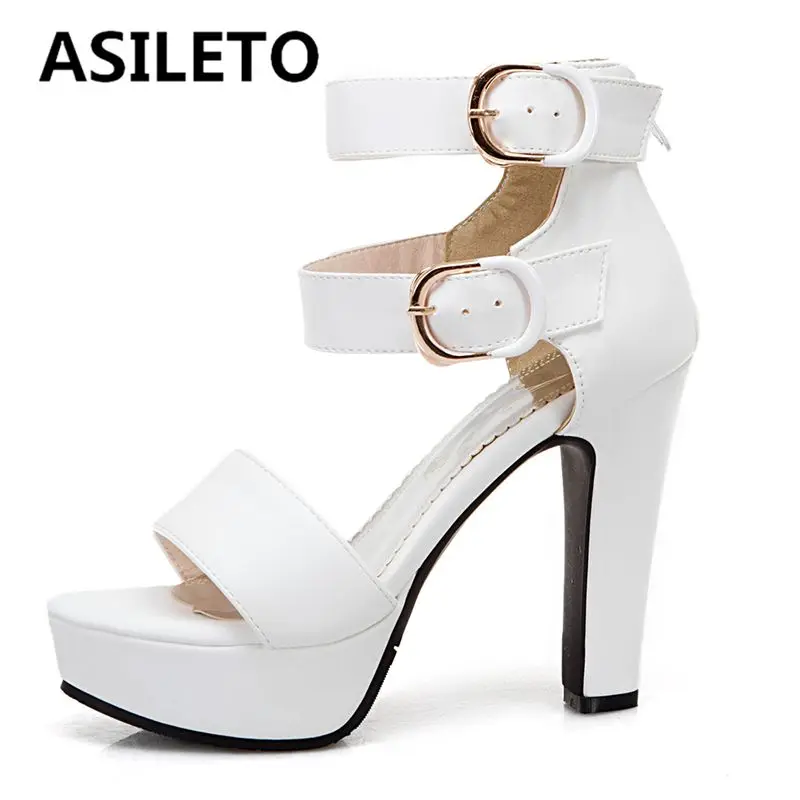 ASILETO Design Fashion Sandals for Women Chunky Heels 12cm Platform Zipper Belt Buckles Large Size 48 49 50 Sexy Dating Shoes
ASILETO Design Fashion Sandals for Women Chunky Heels 12cm Platform Zipper Belt Buckles Large Size 48 49 50 Sexy Dating Shoes