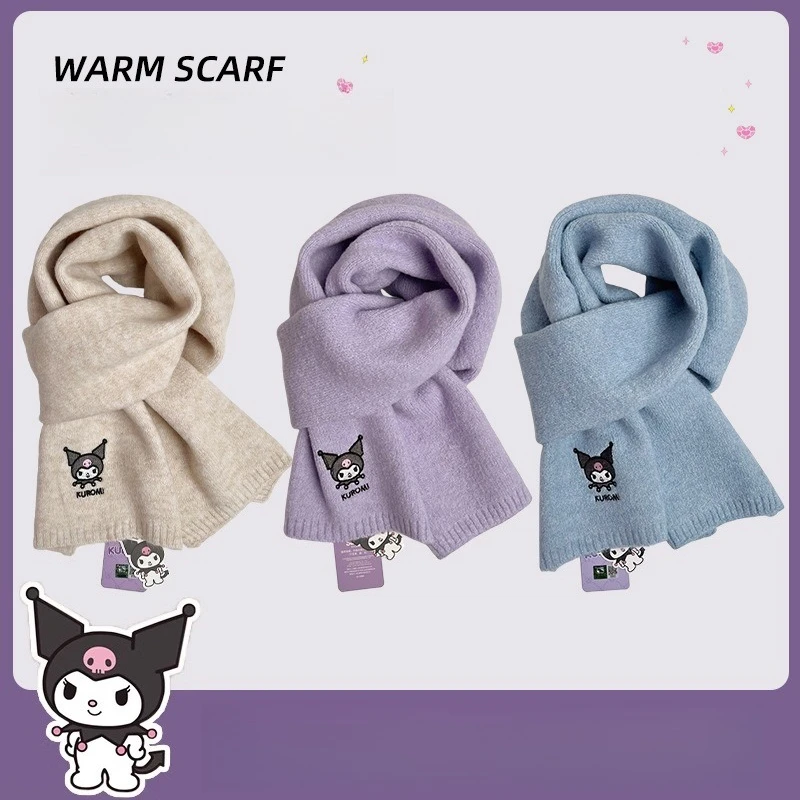 Оригинальный авторизованный шарф Kulomi Miniso для девочек, зимний теплый шерстяной вязаный универсальный милый студенческий шарф Sanriou
Оригинальный авторизованный шарф Kulomi Miniso для девочек, зимний теплый шерстяной вязаный универсальный милый студенческий шарф Sanriou