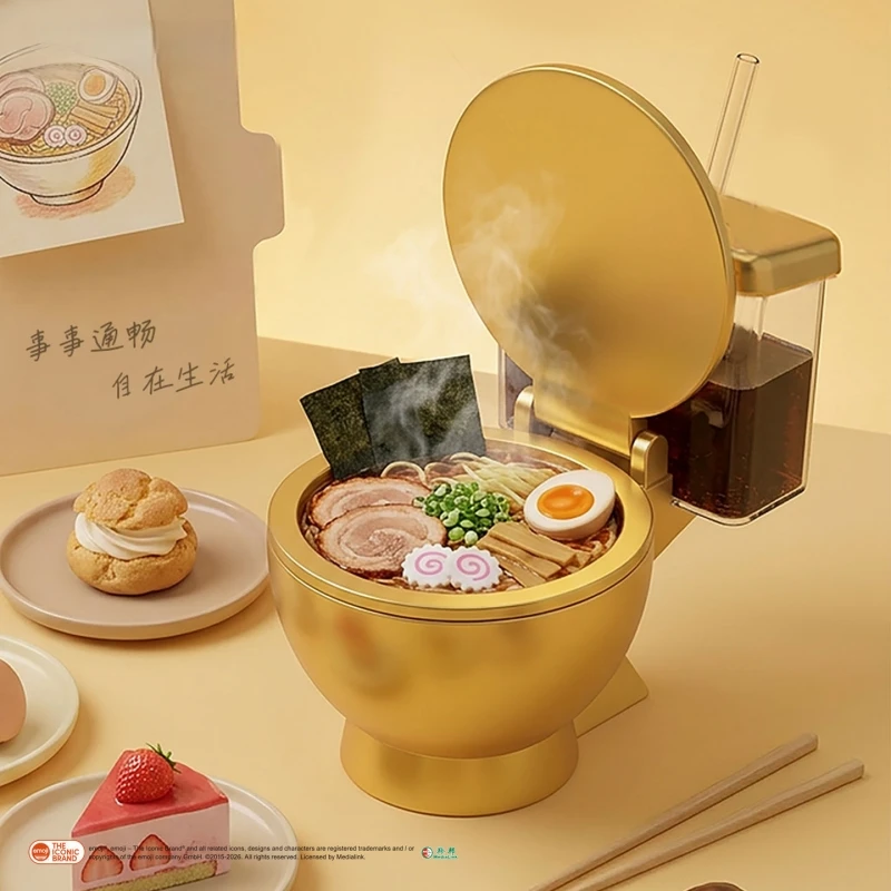 Golden Style Toilet-Shaped Bowl Instant Noodle Container Popcorn Bucket – Funny Novelty Gift For Home, Office, Dorm
Golden Style Toilet-Shaped Bowl Instant Noodle Container Popcorn Bucket – Funny Novelty Gift For Home, Office, Dorm
