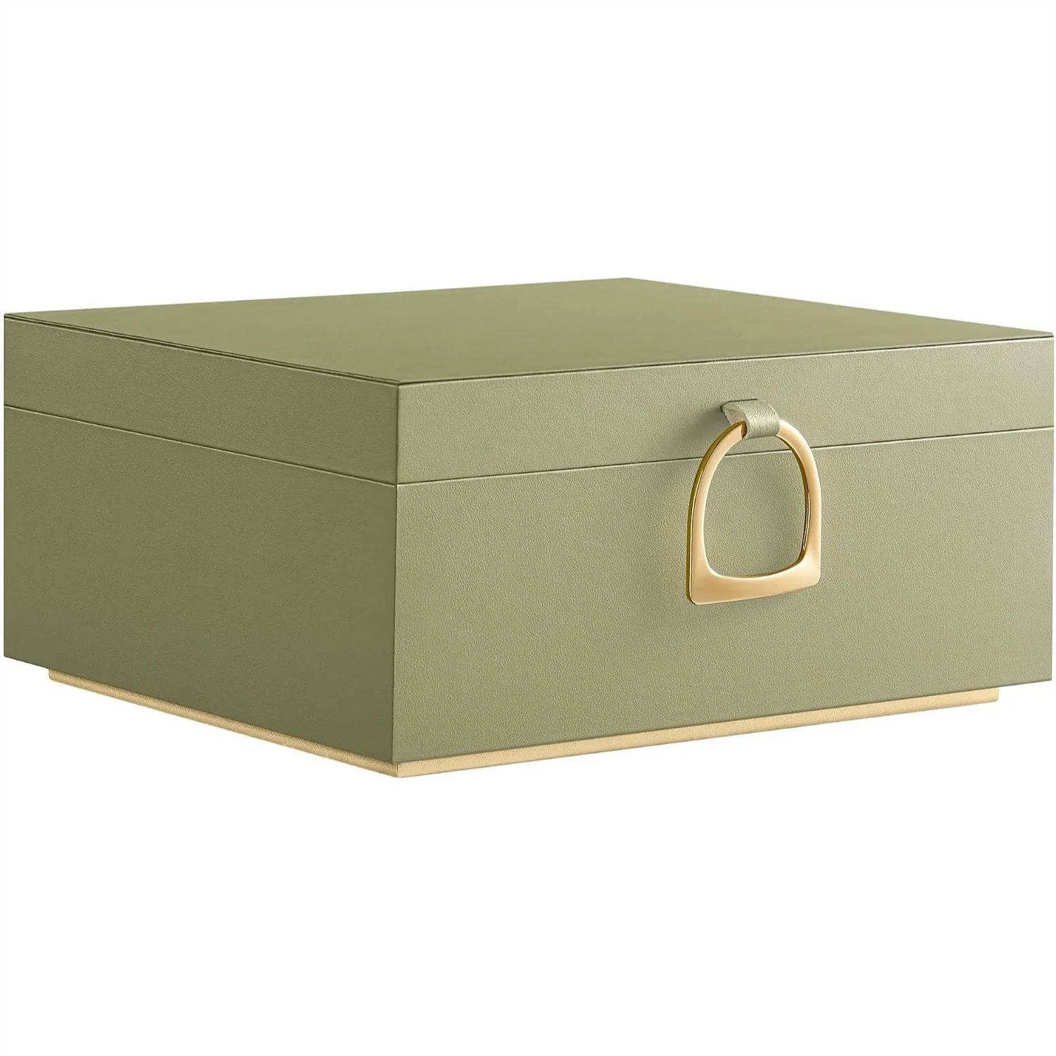 2-Layer Jewelry Box with Handle, Removable Tray and Floating Effect for Necklaces, Rings, Earrings, 8.1x9.4x4.3 Inches, Sage
2-Layer Jewelry Box with Handle, Removable Tray and Floating Effect for Necklaces, Rings, Earrings, 8.1x9.4x4.3 Inches, Sage