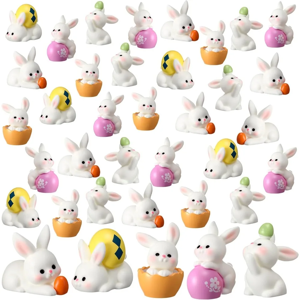 50 Pcs Easter Mini Bunny Figurines Resin Miniature Rabbit Figure Small Bunny Cupcake Toppers Bulk Rabbit Cake Decorations
50 Pcs Easter Mini Bunny Figurines Resin Miniature Rabbit Figure Small Bunny Cupcake Toppers Bulk Rabbit Cake Decorations