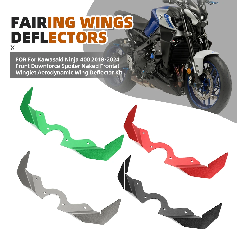 FOR For Kawasaki Ninja 400 2018-2024 Front Downforce Spoiler Naked Frontal Spoilers Winglet Aerodynamic Wing Deflector Kit
FOR For Kawasaki Ninja 400 2018-2024 Front Downforce Spoiler Naked Frontal Spoilers Winglet Aerodynamic Wing Deflector Kit