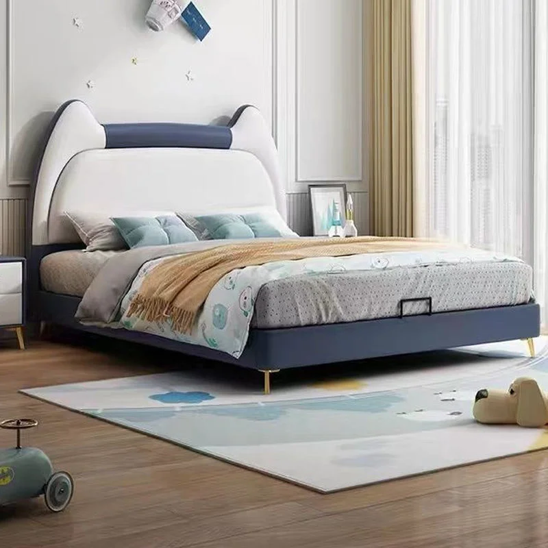 Children's Bed Boy Nordic Simple Luxury Full Bed Cartoon Small House Cat Paw Leather Storage Princess Bedroom Bed
Children's Bed Boy Nordic Simple Luxury Full Bed Cartoon Small House Cat Paw Leather Storage Princess Bedroom Bed