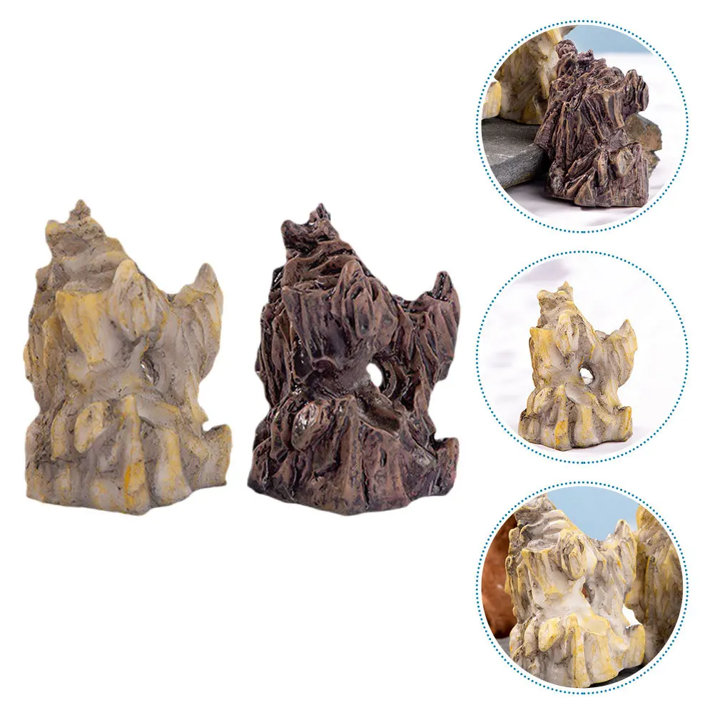 2Pcs Miniature Artificial Mountain Resin Rockery Decoration Fairy Garden Bonsai Micro Landscape Garden Plant Pot Aquarium
2Pcs Miniature Artificial Mountain Resin Rockery Decoration Fairy Garden Bonsai Micro Landscape Garden Plant Pot Aquarium