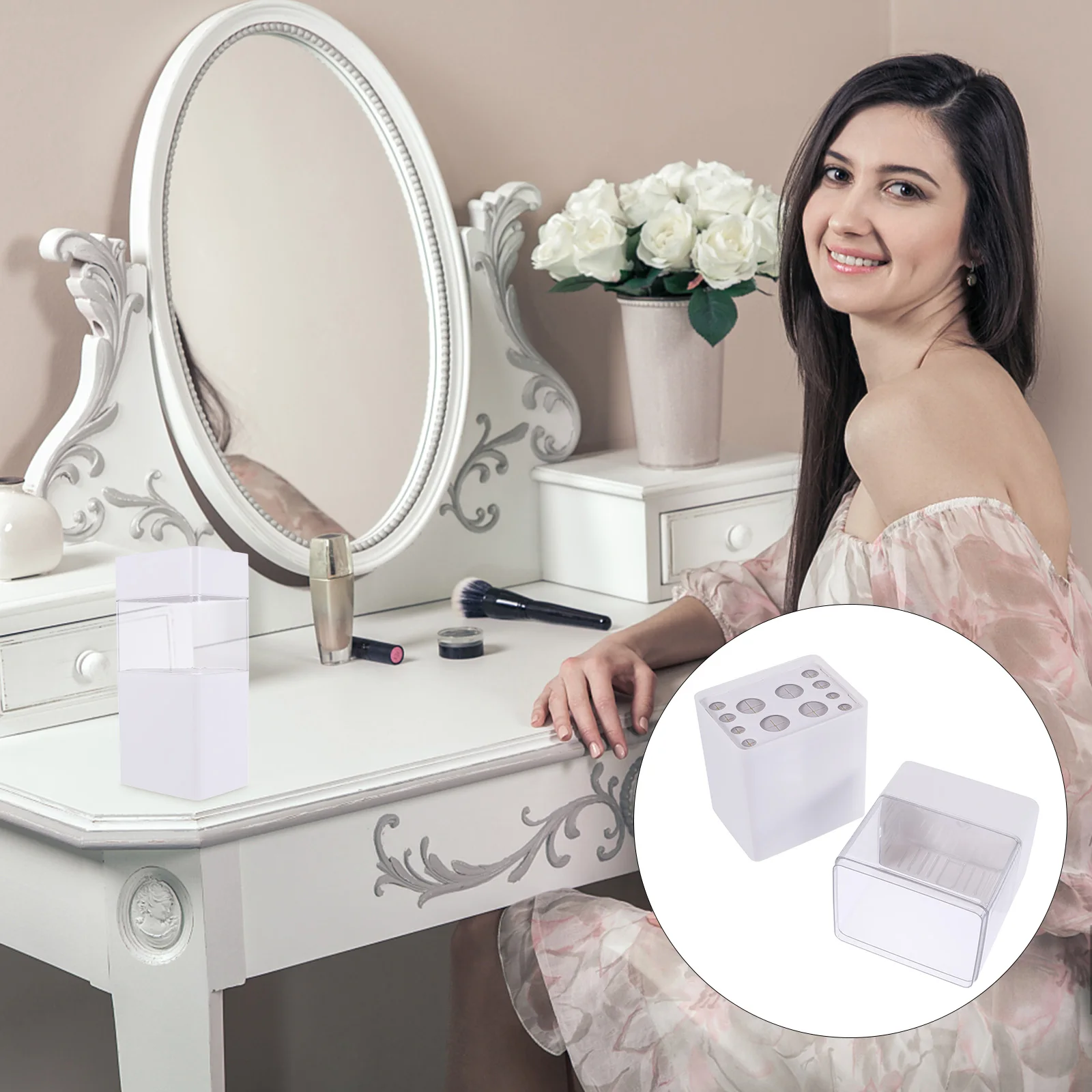 Plastic Makeup Brush Storage Box Translucent Lid Dustproof Sliding Design ganizer Bucket Container Pencil Eyebrow Travel Storage
Plastic Makeup Brush Storage Box Translucent Lid Dustproof Sliding Design ganizer Bucket Container Pencil Eyebrow Travel Storage