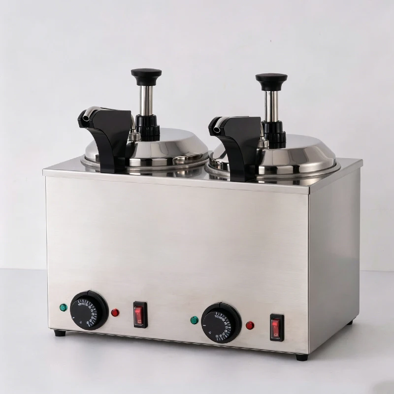 Double Head Sauce Warmer Electric Commercial Stainless Steel Peanut Butter Ketchup Hand-pressed Heat Preservation Machine
Double Head Sauce Warmer Electric Commercial Stainless Steel Peanut Butter Ketchup Hand-pressed Heat Preservation Machine