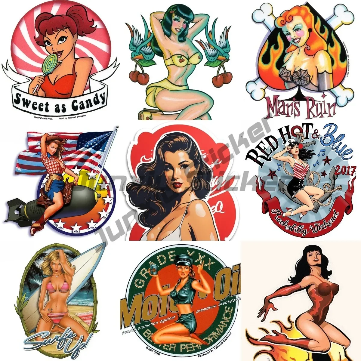 Pin Up Girl Rocket Poster Girl Retro Hot Rod Car Sticker Bomb Notebook Car DIY Decoration Decal
Pin Up Girl Rocket Poster Girl Retro Hot Rod Car Sticker Bomb Notebook Car DIY Decoration Decal
