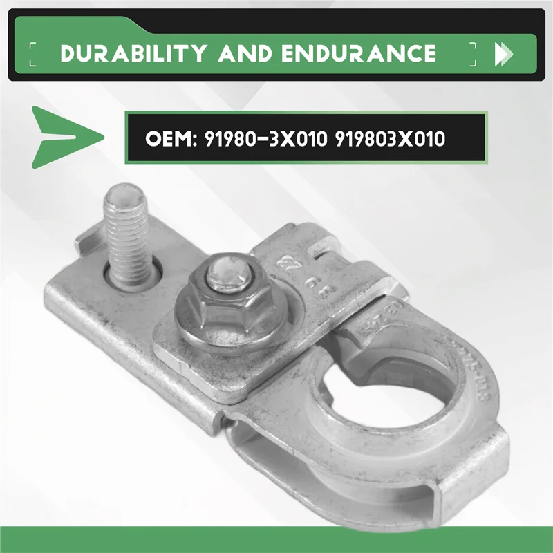 Plain 91980-3X010 Battery Cable Terminal End Battery Clip Connector For Hyundai Kia Sedona Soul Soul EV Forte5 Rio 919803X010
Plain 91980-3X010 Battery Cable Terminal End Battery Clip Connector For Hyundai Kia Sedona Soul Soul EV Forte5 Rio 919803X010