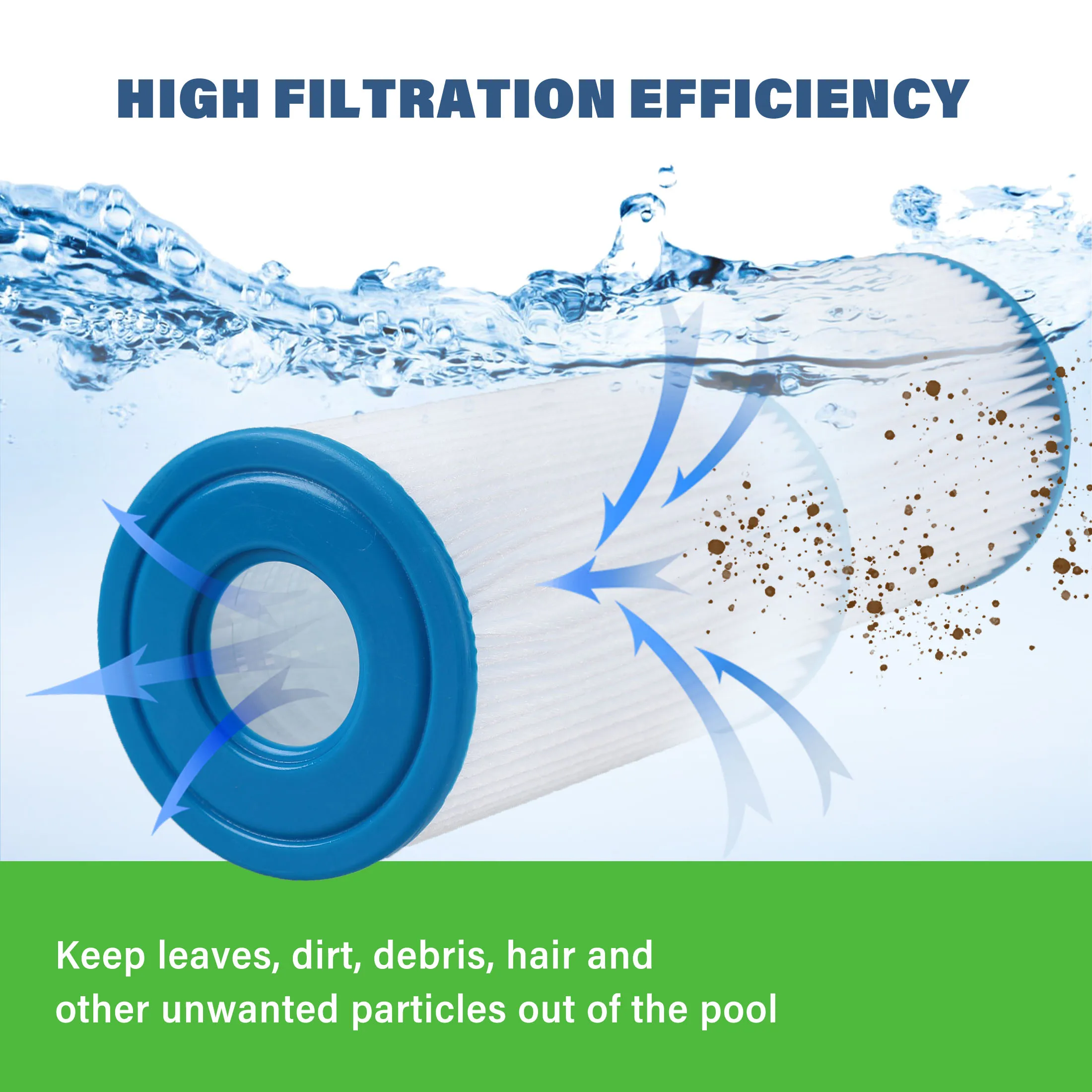 Swimming Pool Type A/C Filter Cartridge Heavey Duty Easy to Install High Filtration Efficiency Pool Filter
Swimming Pool Type A/C Filter Cartridge Heavey Duty Easy to Install High Filtration Efficiency Pool Filter