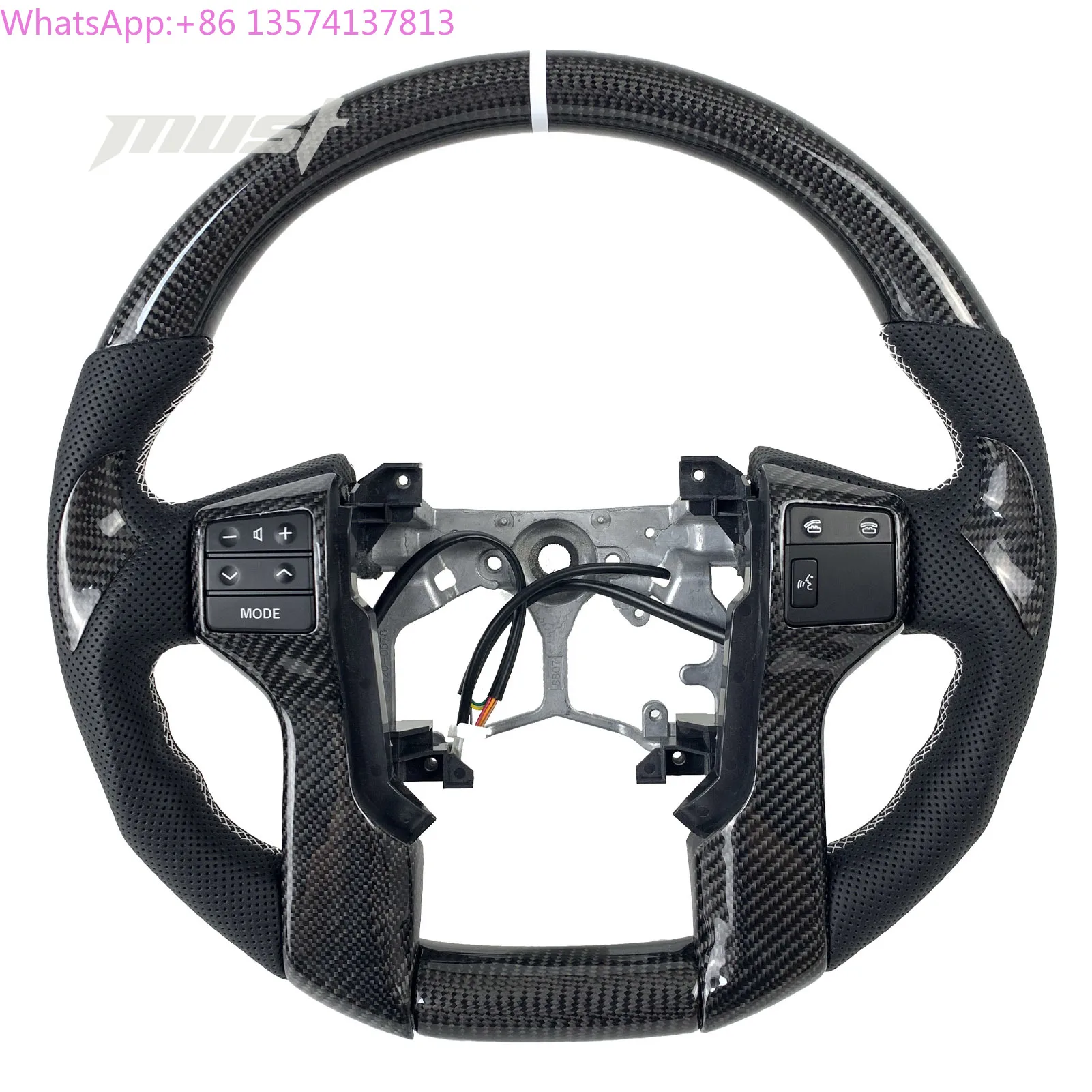 For Toyota Prado 2014-2022 Tacoma LAPD 2010-2016 Customized Carbon Fiber Steering Wheel TRO Upgrade
For Toyota Prado 2014-2022 Tacoma LAPD 2010-2016 Customized Carbon Fiber Steering Wheel TRO Upgrade