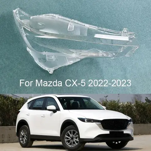For Mazda CX-5 CX5 2022-2023 Headlamp Shade Headlight Lens Cover Lampshade Auto Glass Lamp Shell housing