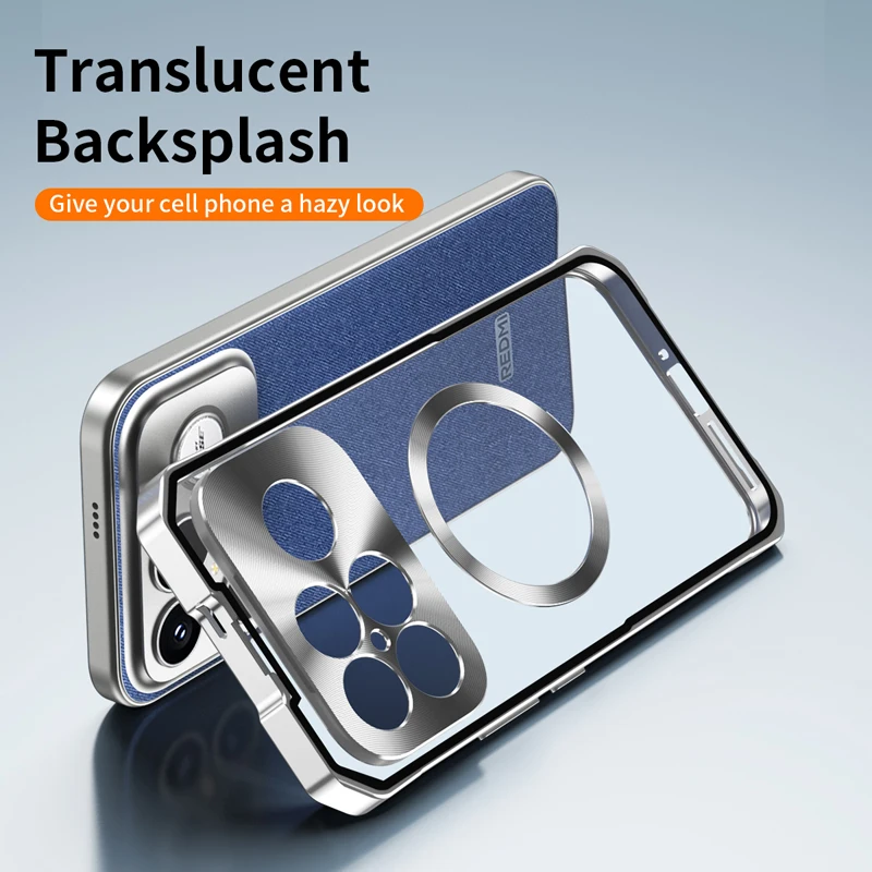 For Xiaomi Redmi K90 Pro Max K90 Case Shockproof Magnetic Translucent Matte PC + Aluminum alloy Frame Anti-fingerprint Cover
For Xiaomi Redmi K90 Pro Max K90 Case Shockproof Magnetic Translucent Matte PC + Aluminum alloy Frame Anti-fingerprint Cover