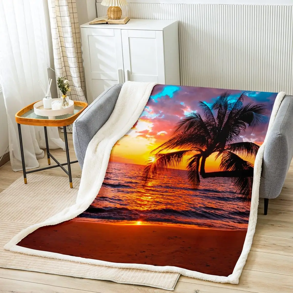 Beach Sunset Blanket,Tropical Palm Tree Throw Blanket For Bed Chair,Sea Ocean Fleece Blanket 40X50 Seaside Landscape Coastal
Beach Sunset Blanket,Tropical Palm Tree Throw Blanket For Bed Chair,Sea Ocean Fleece Blanket 40X50 Seaside Landscape Coastal