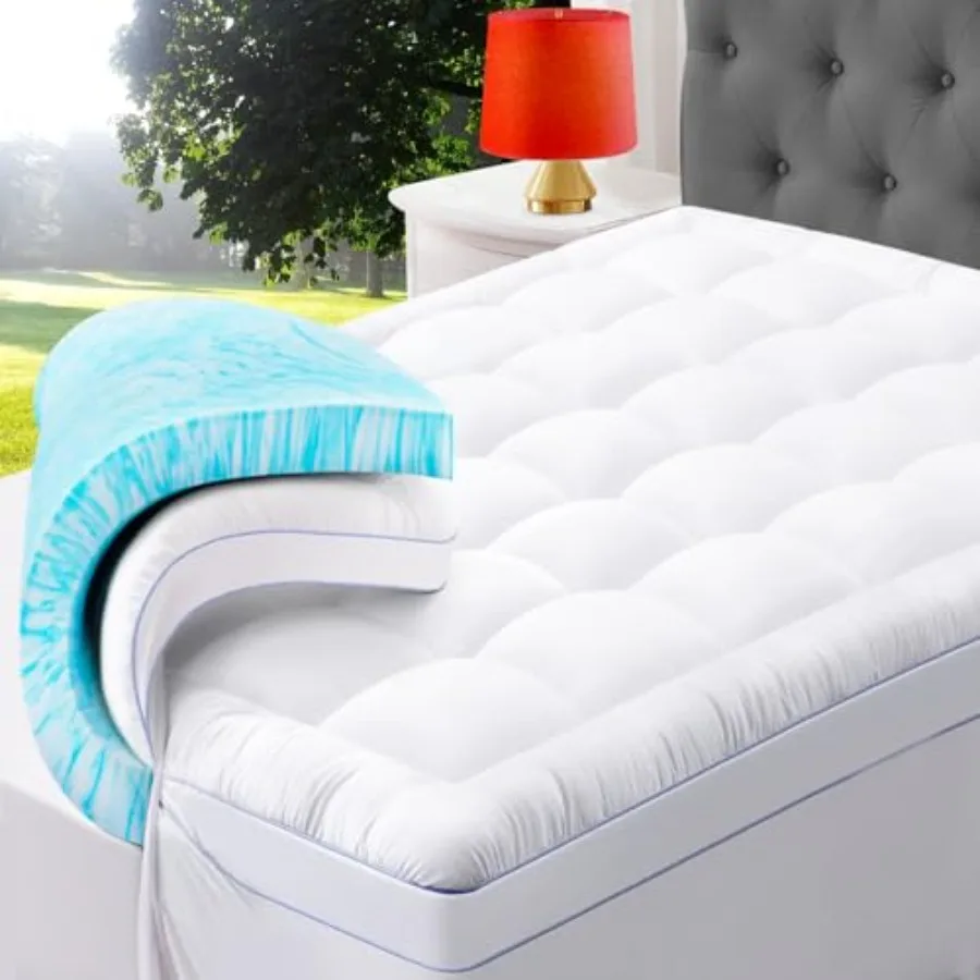 Size Dual Layer 3 Inch Memory Foam Mattress Topper, 2 Inch Gel Memory Foam Plus 1 Inch Down Alternative Pillowtop Mattress Pad
Size Dual Layer 3 Inch Memory Foam Mattress Topper, 2 Inch Gel Memory Foam Plus 1 Inch Down Alternative Pillowtop Mattress Pad